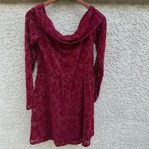 Wild Fable Red Long Sleeve Dress